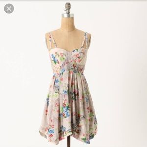 Anthropologie lingonberry corset dress sz 10